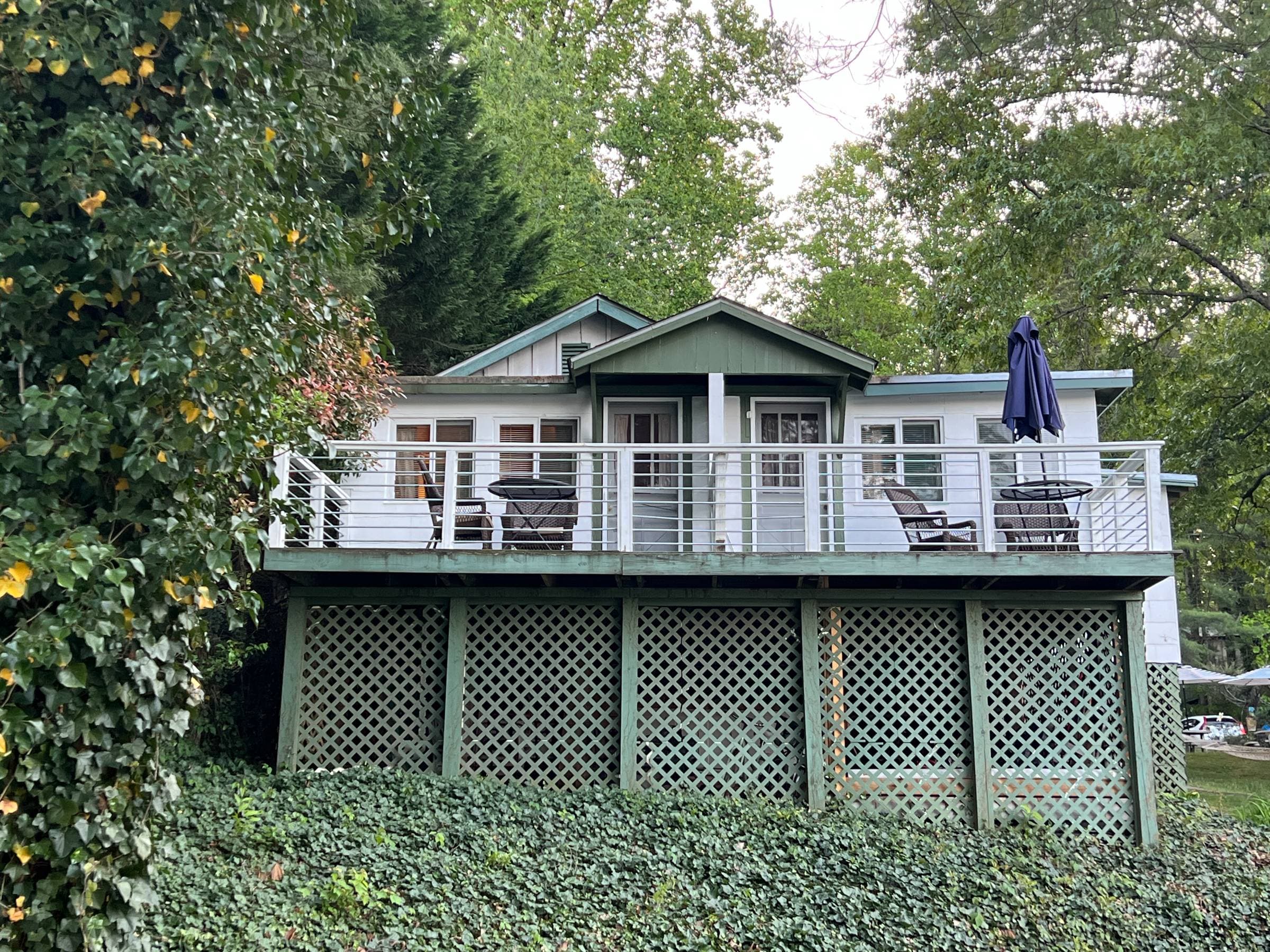 View from below of Camp Suites 1 and 2