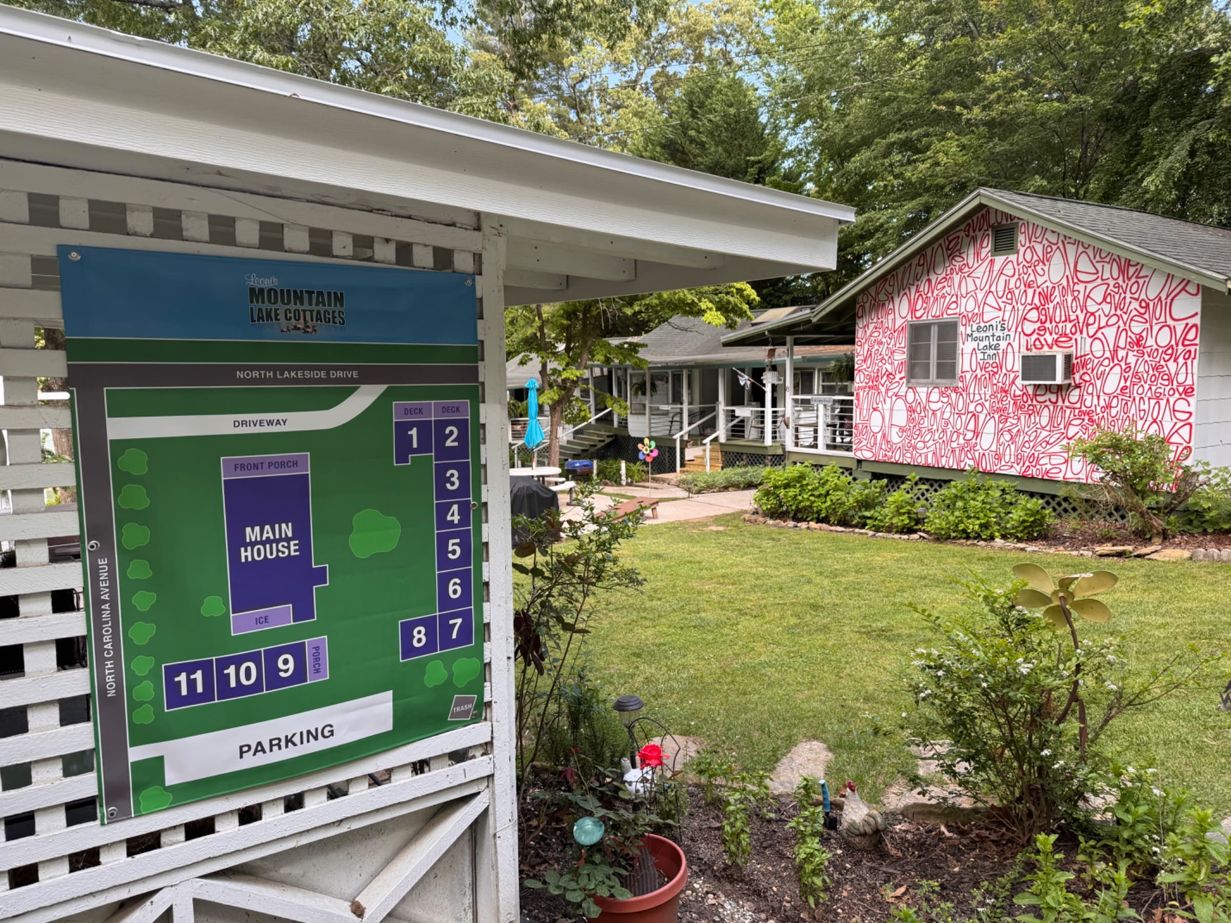 You can't miss which room is yours. It's nickname is "The Love Shack"